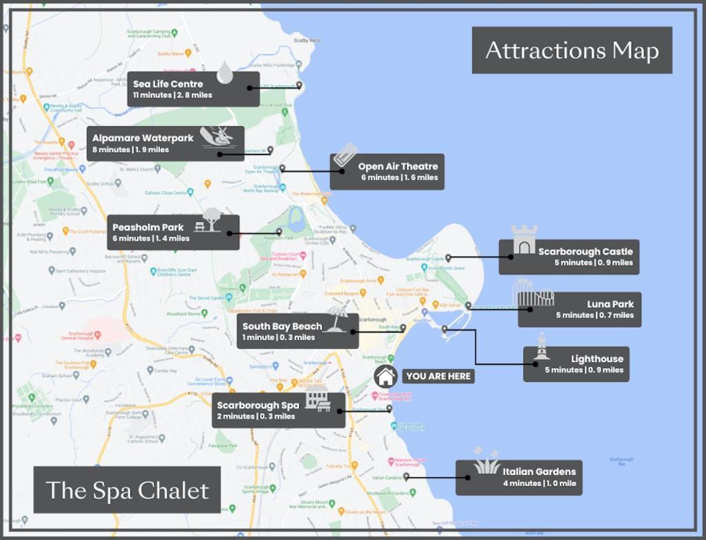 The Spa Chalet Scarborough Hot Tub, Pool, Gym, Beach Location Exterior photo